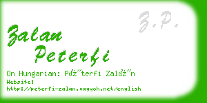 zalan peterfi business card